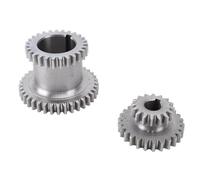 Lathe Duplicate Gear Set, Metal Transmission Gear Kit, 2 Speed High Low Transmissiones Replacement for 0618 7x12 7x14 Mini Lathe, Gearboxs Steel Gear Kit