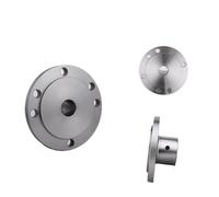 Lathe Face Plate Flange,No Keyway Chuck Motor Shaft Flange,for self Centering K11-80 K12-80,Inner Hole 12-25mm Plate(15mm)