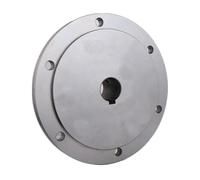 Lathe Face Plate Suitable for K11/K12-125 Chuck Mounted Motor Shaft Transition Reducer, Optical Axis Flange, Quenched Carbon Steel(A)