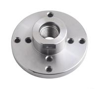 Lathe Face Plate Wood Turning Machine Chuck Flange 1-8TPI Thread, Woodworking Tool, Steel Lathe Accessory for Woodworking Projects, 2/3 / 4 Inch Options, Easy Install(4inch)