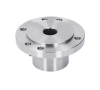 Lathe Faceplate High Manganese Steel Wear Resistant 6 Mounting Hole Chuck Faceplate for K11 80 K72 80 K12 80 80mm Chucks Heavy Duty Rust Free Sturdy Metal Flange Coupling Panel (16mm)
