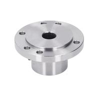 Lathe Faceplate High Manganese Steel Wear Resistant 6 Mounting Hole Chuck Faceplate for K11 80 K72 80 K12 80 80mm Chucks Heavy Duty Rust Free Sturdy Metal Flange Coupling Panel (18mm)