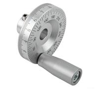 Lathe Hand Wheel, for MINI Lathe Handwheel With Handle, CNC Aluminum Alloy Hand Wheel, Cast Iron Handwheel With Revolving Handle(8mm)