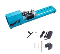 Lathe Machine 12V-24VDC 150W small Lathe Beads Polisher Machine DIY Portable Woodworking small Lathe Drill Polishing Beads Drill Rotary Tool Set Polishing Standard 7 Speed