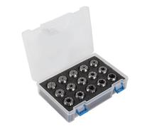 Lathe Machine, Wood Working Tools and Accessories 15Pcs ER25 Chuck Set High Speed Steel Spring Collets with Wrench CNC Milling Machine Parts