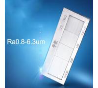 Lathe machining roughness comparison sample with nickel alloy rustfree material for rapid detection and pre treatment process evaluation (flat grinding)