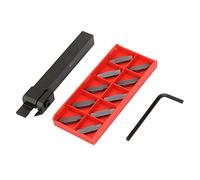 Lathe Parting Tool MGEHR1212-3 Cut Off Grooving Tool Holder with 10pcs Inserts, High Quality for Improved Cutting Performance