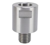 Lathe Spindle Adapter, 1in 8TPI Male Thread, 1in 12TPI Female Thread, High Precision 45 Steel, for Woodturning Projects