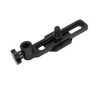 Lathe Tool Holder Base Alloy Steel Black Coated 20mm Tool Rest Base for 4/5 Inch Woodworking Projects Durable Resistant 230mm Length