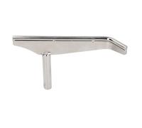 Lathe Tool Rest J Curved Straight Bend, Wood Turning Special Shaped Parts Accessories, Alloy Steel 16mm 5/8in Dia Post with Hardened Steel Rod for Bowl Hollowing and Deep Penetrati