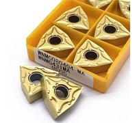 lathe tools, 10pcs Carbide Insert WNMG080404 WNMG080408 MA VP15TF UE6020 US735 High-Quality External Metal WNMG 080404/0808(WNMG080404 MA VP15TF)