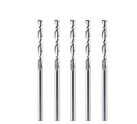 Lathe Tools 5pcs/lot Solid Carbide Spiral Milling Cutter 2 Flutes Up Cut Router Bits For Wood Carving(5PC-PWU2F-D12.0-L45)