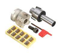 Lathe Tools C3/4-FMB22 Shank Extension Rod 400R-50-22 Face End Mill Cutter with 10Pcs APMT1604 Inserts Wood Turning Accessories