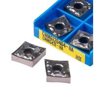 Lathe tools, Cutters Inserts CNMG120404 CNMG120408 HA H01 Carbide BladeMachine Insert CNMG 120408 120404 Aluminum Milling Cutter Turning Tool 10PCS(CNMG120404 HA H01)