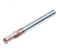 Lathe Tools HRC55 Degrees Ball Nose End Mill 1mm~10mm1.5mm 2mm 4mm 6mm 8mm Spindle Metal Milling Cutter With Tool Shank Of CNC Lathe(R1.5xd3x6x100L)