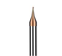 Lathe Tools HRC60 Micro Ball Nose Milling Cutter Tungsten Carbide 2F Mini Diameter End Mill CNC Engraving Bit For Machining Steel Aluminum(Hrc60 (Steel,R0.9x3.8xD4x50)
