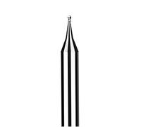 Lathe Tools HRC60 Micro Ball Nose Milling Cutter Tungsten Carbide 2F Mini Diameter End Mill CNC Engraving Bit For Machining Steel Aluminum(Hrc60 (Aluminum,R0.65x2.6xD4x50)