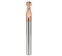 Lathe Tools HRC65 2 Flute Ball Nose Endmill Tungsten Carbide End Mill CNC Tools Metal Steel Router Bit Milling Cutter(R0.5X4DX50L)