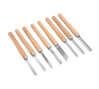Lathe Turning Tool Set, 8pcs Woodturning Gouge Set, 65 Manganese Steel Spindle Gouge Kit, Wood Lathe Turning Tool for Carpenter, Lathe Turning Tools