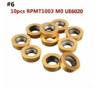 Lathe Turning Tool Set with 10pcs CNC Carbide Inserts, 40 Types Blade Cutter Tips Pack with Box for Machining Various Metals Including Aluminum (RPMW1003MO UE6020)