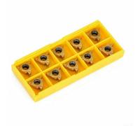 Lathe Turning Tool Set with 10pcs CNC Carbide Inserts, 40 Types Blade Cutter Tips Pack with Box for Machining Various Metals Including Aluminum (16ER AG60 gold)