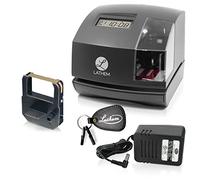 Lathem Atomic Time™ Clock With Tru-Align™, 1600E, Unlimited Employees, 5.7" H x 6.3" W x 7.2" D, Gray