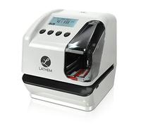 Lathem Time Company Electronic Multi-Line Time, Date and Numbering Document Stamp, Clear, Gray, 7.1" x 6.1" x 7"