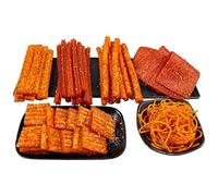 LaTiao 72g/bag, Handmade Spicy Strip Spicy Stick, Spicy Bar Small Gluten, Spicy and Slightly Sweet Flavor Chinese Snacks, Instant Delicious Spicy Snacks, Snacks Gift (3bags)