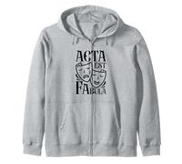 Latin - Acta est fabula Zip Hoodie
