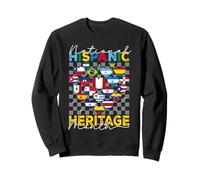 Latin American Flags Hispanic Heritage Month 2025 Sweatshirt