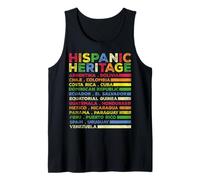 Latin Countries Flag Latino National Hispanic Heritage Month Tank Top