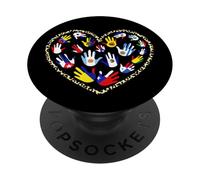 Latin Countries Flags Hispanic. PopSockets Adhesive PopGrip