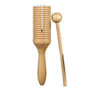 Latin Crow Sounder - Crow Sounder Guiro Wooden Musical Percussion Instrument, Latin Single Speaker Musical Toy | with Stick Educational Toy for Adults & Kids