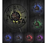 Latin Dance Salsa Dance Vinyl Record Wall Clock Dancing Couple Latin Ballroom Dance Studio Gift With LED