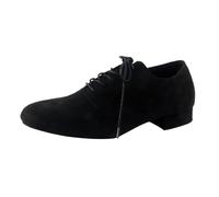 Latin Dance Shoes for Men Faux Suede Modern Shoes with Lace-up Latin Ballroom Dance Man Grey Rubber Sole 2.5CM Heel(Color5,6 UK)