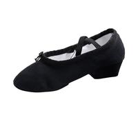 Latin Dance Shoes for Women Sandals Black High Heels Heeled Heel Height Sexy Women's Satin Open Toe Ballroom Salsa Bachata Tango Practice Party Performance Dancing Low Shoe