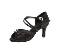 Latin Dance Shoes Women Ballroom Pole Salsa Modern Tango High Heel Adjustable for Girls Ladies for Beginners & Practice(Clear,37)