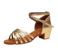 Latin Heels Women Buckle Strap Heels Comfortable Dance Shoes Sandals Comfortable Cushioned Non-Slip Non-Slip Memory Foam Holiday Sandals Women