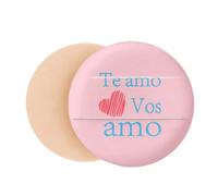 Latin I Love You Simple Text Casual Air Cushion Makeup Foundation Sponge Powder Puff