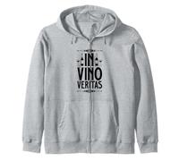 Latin - In vino veritas Zip Hoodie
