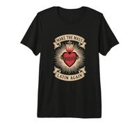 Latin Mass Sacred Heart Traditional Catholic Premium T-Shirt