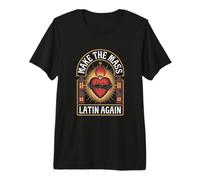 Latin Mass Sacred Heart Traditional Catholic Premium T-Shirt