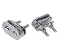 Latin Percussion Boiler Mount Conga Slide Mount Brackets, Chrome - LP290S, LP290S-AIR, LP290S-MB