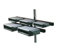 LP Latin Percussion Granite Blocks montierbar, Jenigor Kunststoff, 5 Blocks, Stimmung nach traditionellen chinesischen Templeblocks, LP1210