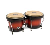 Latin Percussion LP601NYII City II Series Bongo Set with Double Stand 7” & 8” Vintage Sunburst