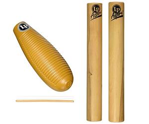 Latin Percussion LP861855 Super Guiro & LP860600 Aspire Claves