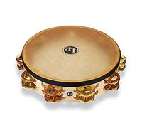 Latin Percussion Tambourin Pro 10in Double Row With Head 10" Brass/Bronze LP384-BB