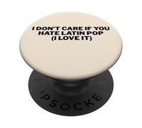 Latin Pop Music I Love It Funny Music Lover PopSockets Adhesive PopGrip