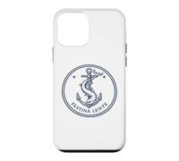 Latin Quote Festina Lente Anchor and Dolphin Emblem Case for iPhone 12 mini