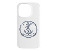 Latin Quote Festina Lente Anchor and Dolphin Emblem Case for iPhone 14 Pro